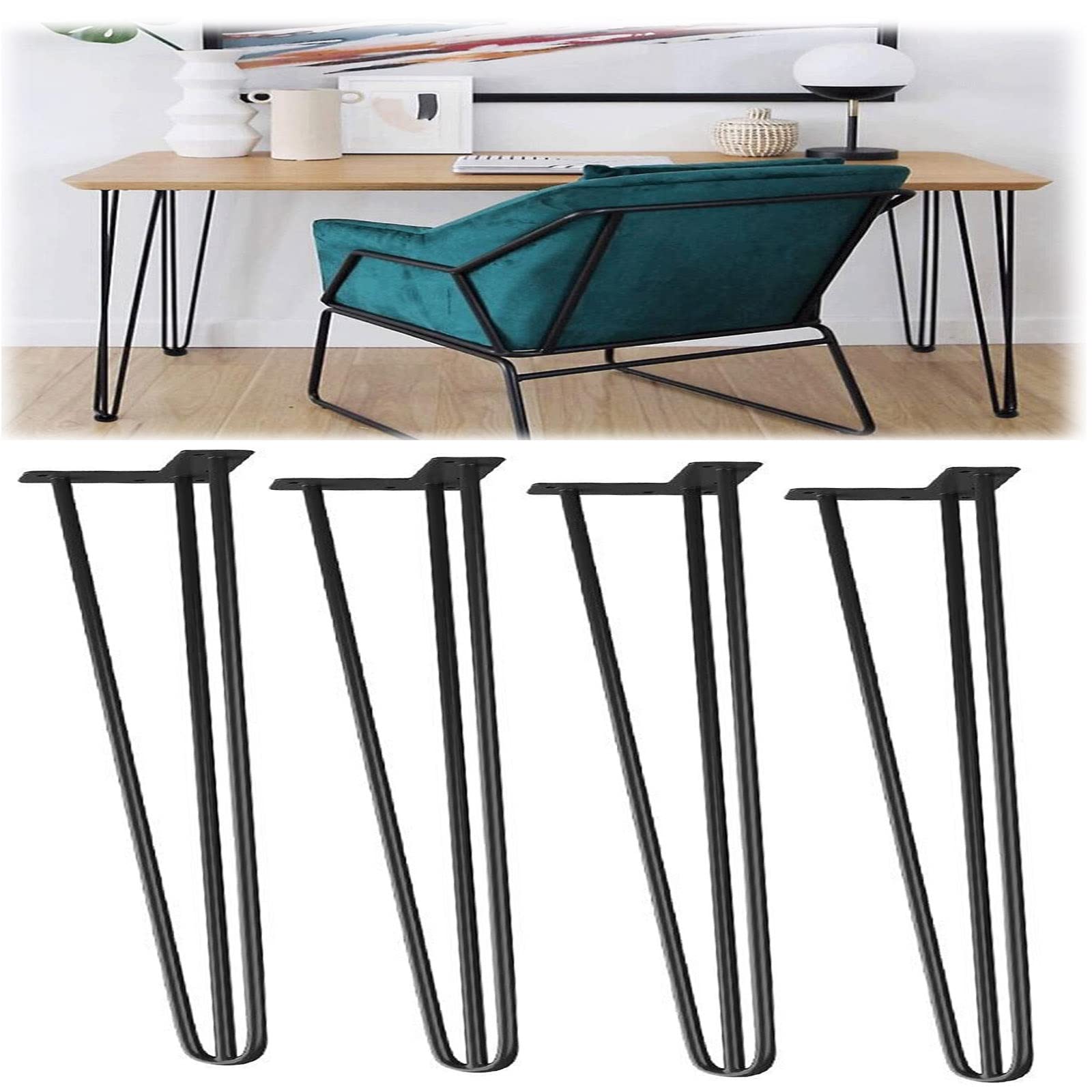 Amazon.co.jp: 20-72cm 4本セット 鉄脚 DIY素材 テーブル脚、アイアン